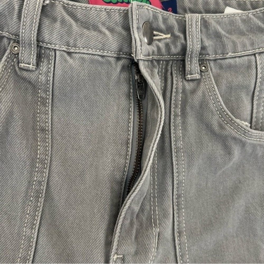 Empyre Tori Porkchop Pocket Grey Loose Fit Cotton Cargo Skate Denim Jeans Size 2 - Picture 8 of 10